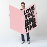 I LOVE YOU JUMBO OVERSIZED GREETING CARD
