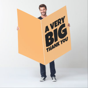 BIGGEST GIANT THANK YOU OVERSIZED GREETING CARD