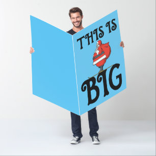 BIGGEST GIGANTIC CHRISTMAS BIG GREETING CARDS