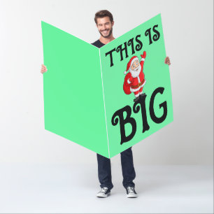 BIGGEST GIGANTIC CHRISTMAS BIG GREETING CARDS