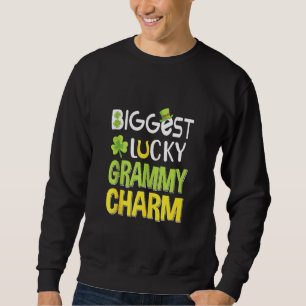 Biggest Lucky Grammy Charm St Patricks Day Sweatshirt