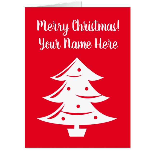 Biggest oversized Christmas card with xmas tree (Front)