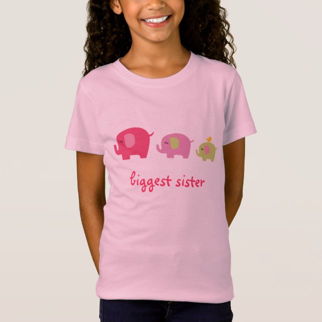 Biggest Sister Elephant Shirt (Front)