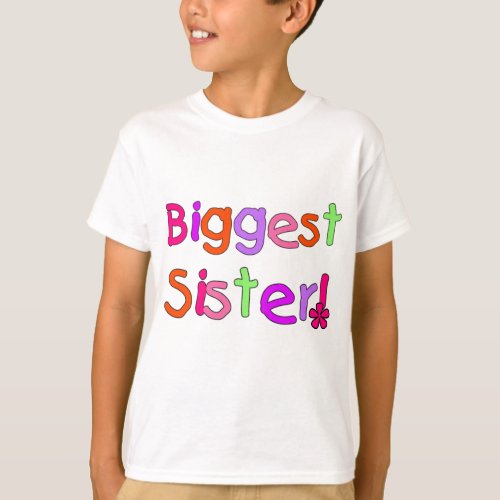 Biggest Sister T_shirts and Gifts