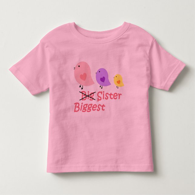 Biggest Sister Toddler T-shirt (Front)
