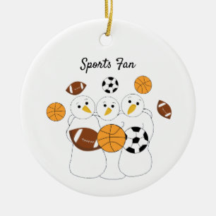 Biggest Sports Fan  Ceramic Ornament