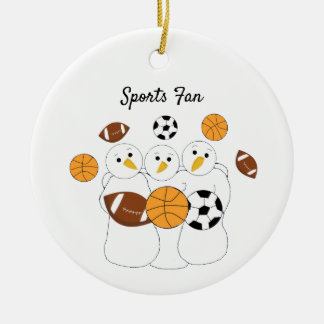 Biggest Sports Fan Ceramic Ornament