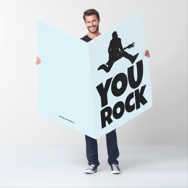 BIGGEST THANK YOU - YOU ROCK BIG GREETING CARD (In Situ)