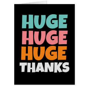 BIGGEST THANK YOU - YOU ROCK GREETING CARD