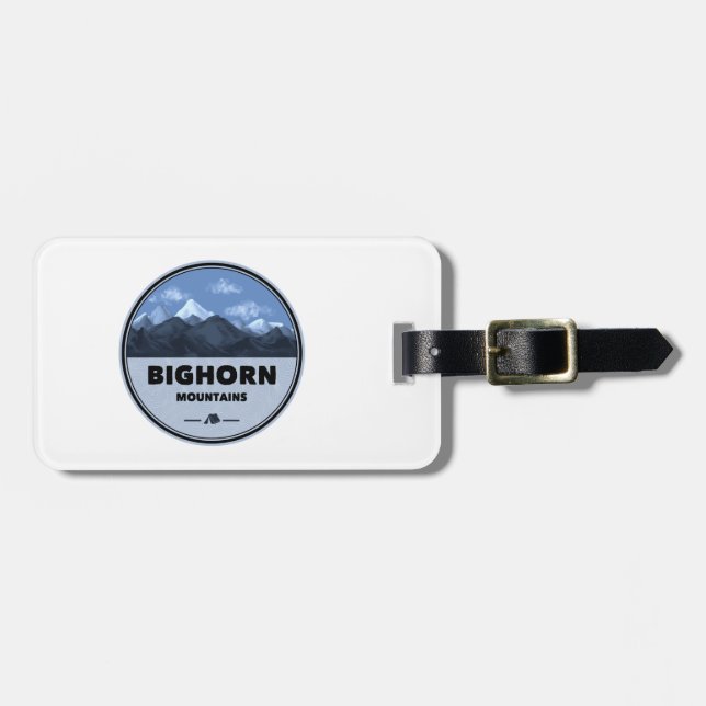 Bighorn Mountains Wyoming Montana Camping Luggage Tag (Front Horizontal)