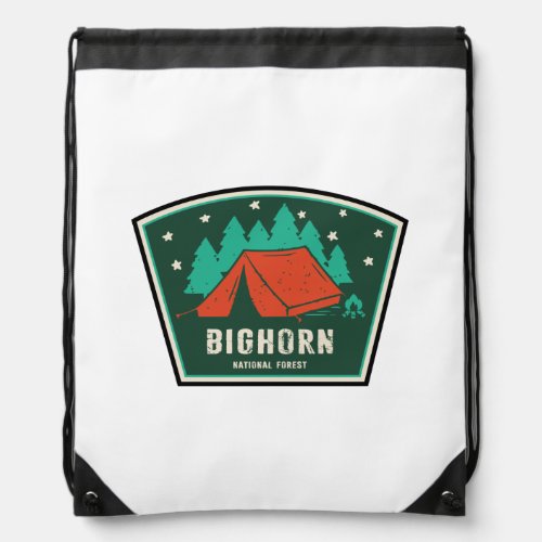Bighorn National Forest Camping Drawstring Bag