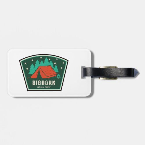 Bighorn National Forest Camping Luggage Tag