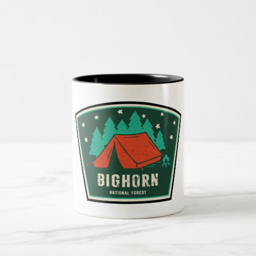 Bighorn National Forest Camping Two_Tone Coffee Mug