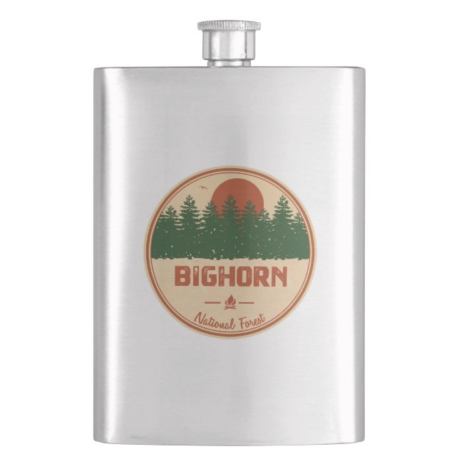 Bighorn National Forest Flask (Front)