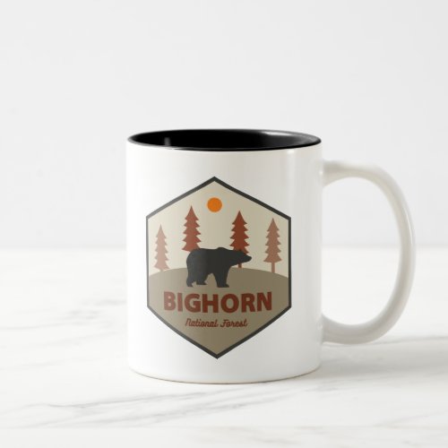 Bighorn National Forest Wyoming Bear Two_Tone Coffee Mug