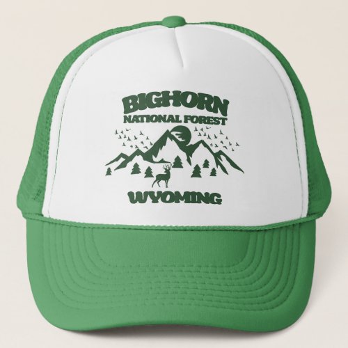 Bighorn National Forest Wyoming Trucker Hat