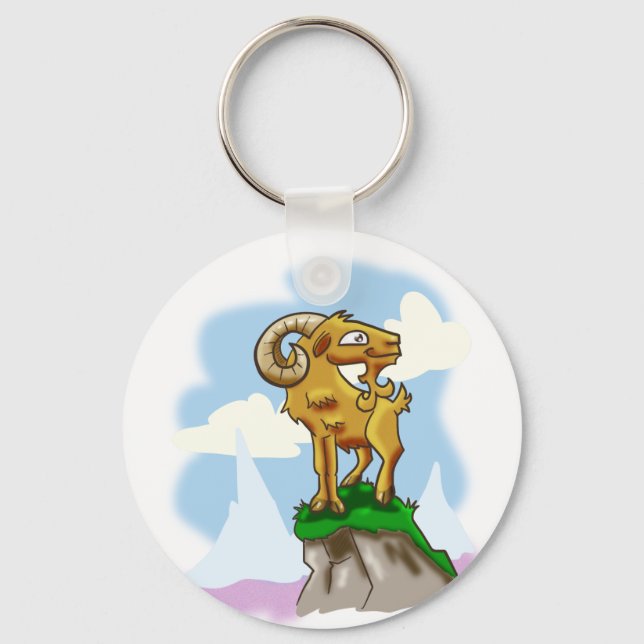 Bighorn Ram Keychain (Front)