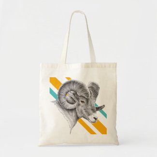 Bighorn Ram Sheep Animal Art Aries Zodiac Sign