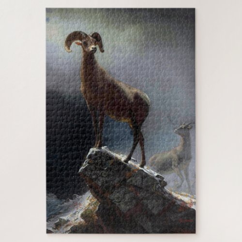 Bighorn Sheep Albert Bierstadt Jigsaw Puzzle