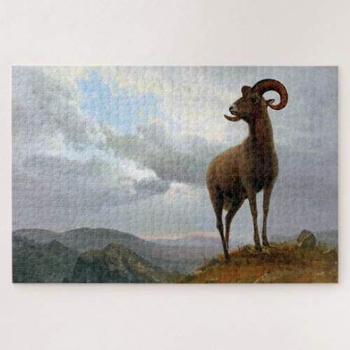 Bighorn Sheep Albert Bierstadt Jigsaw Puzzle