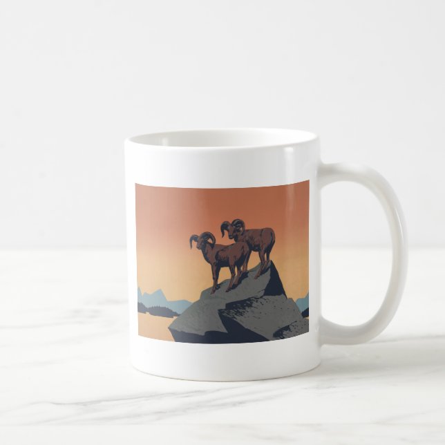 Bighorn Sheep American West Wildlife Coffee Mug (Right)