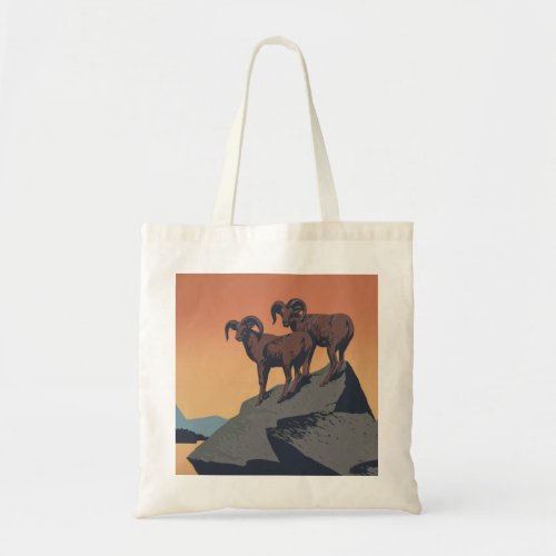 Bighorn Sheep American West Wildlife Tote Bag