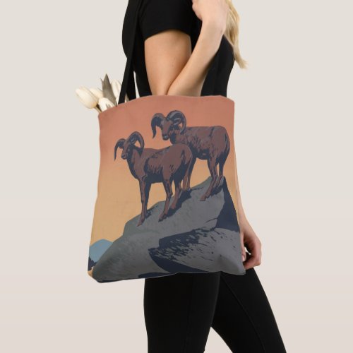 Bighorn Sheep American West Wildlife Tote Bag