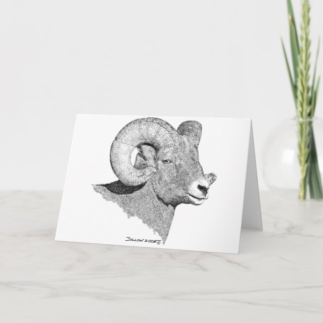 Bighorn Sheep Card (Front)