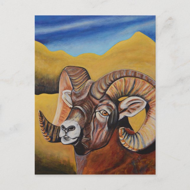 Bighorn Sheep Postcard (Front)