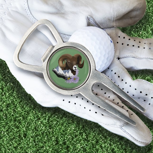 Bighorn Sheep Ram Green Mountains  Divot Tool (Creator Uploaded)