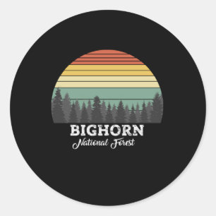 BIGHORN WYOMING CLASSIC ROUND STICKER