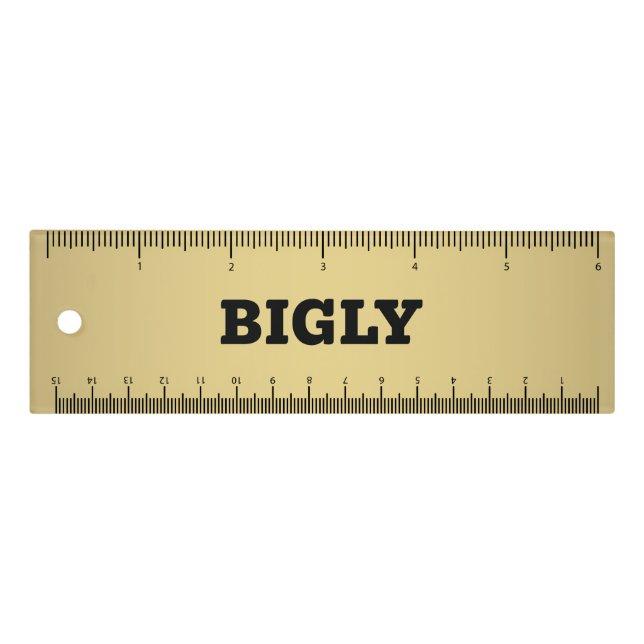 BIGLY RULER 6" (Front)