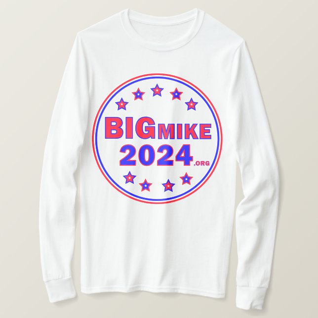 BigMike2024: Men's Long Sleeved T-Shirt (Design Front)