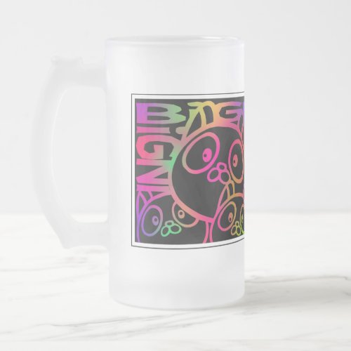 BIGNICO RB FROSTED GLASS BEER MUG