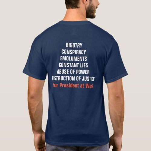 Bigotry Collusion Emoluments Obstruction Impeach T_Shirt