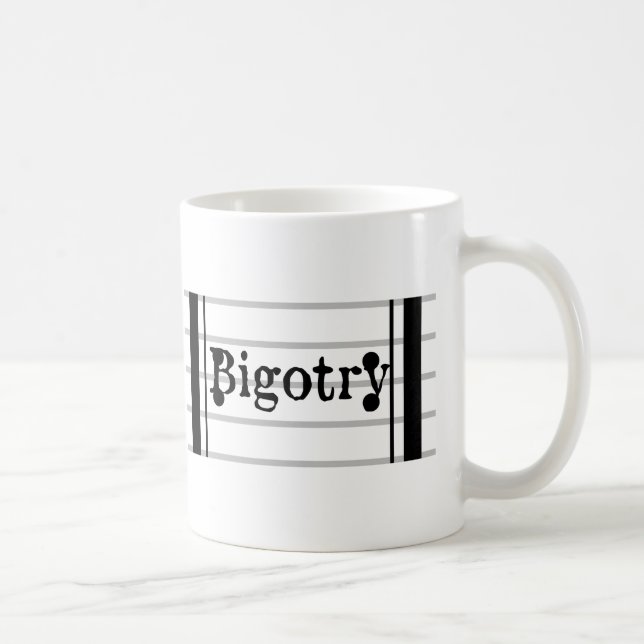 “Bigotry: The Musical” Logo Mug (Right)