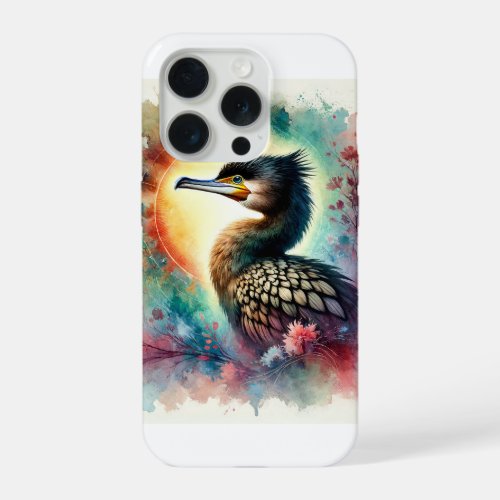Bigu vbora cormorant 150624AREF126 _ Watercolor iPhone 15 Pro Case