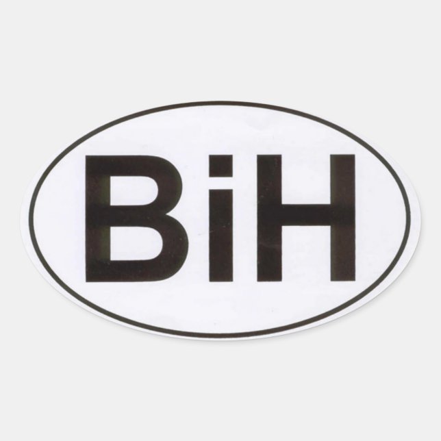 BiH (Bosna i Hercegovina) Sticker (Front)