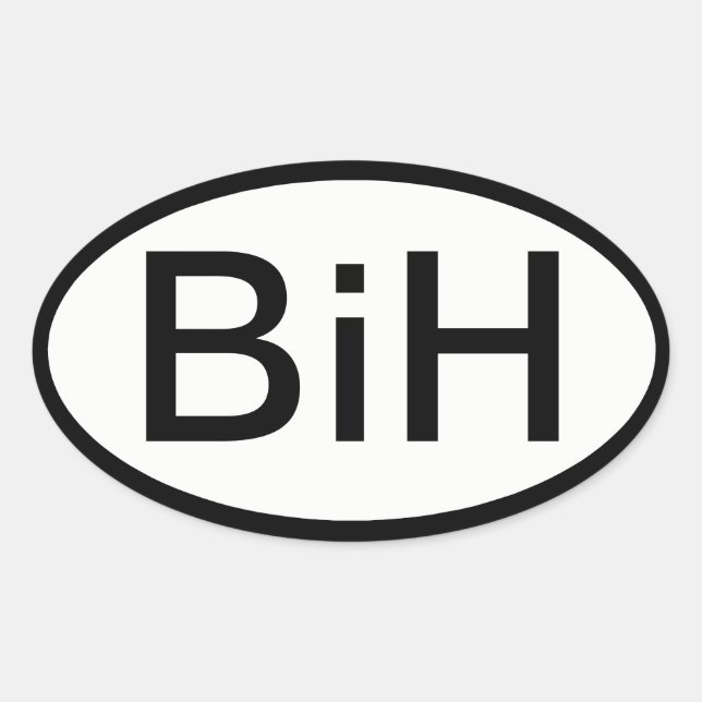 BiH (Bosnia & Herzegovina) Sticker (Front)