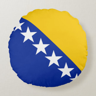 BiH Flag Round Pillow