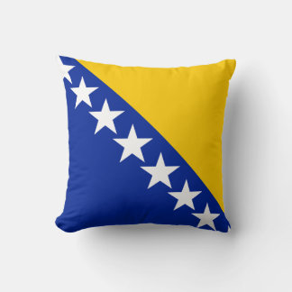 BiH Flag Throw Pillow