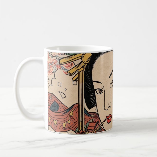 Bijinga Avant-garde Edo emaki Coffee Mug (Left)