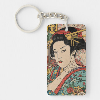Bijinga Avant-garde Edo emaki Keychain