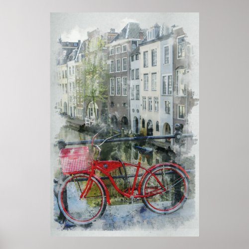 Bike amsterdam poster