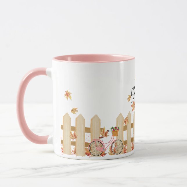 BIKE AND FLOWERS MUG (Left)