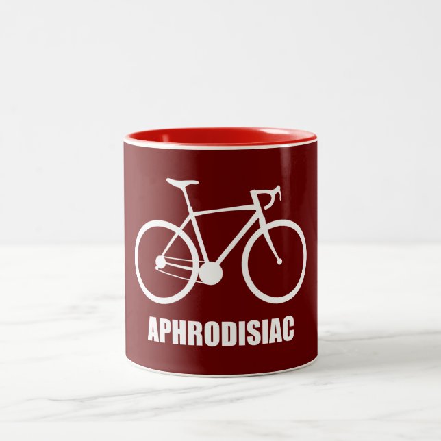 Bike Aphrodisiac Two-Tone Coffee Mug (Center)