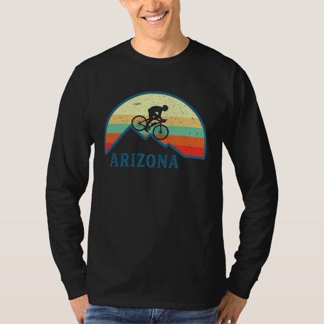 Bike Arizona Mountain Biking Retro Arizona MTB Mou T-Shirt (Front)