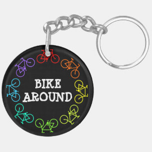 Bike Around Keychain
