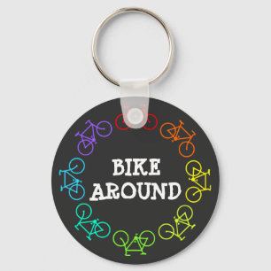 Bike Around Keychain