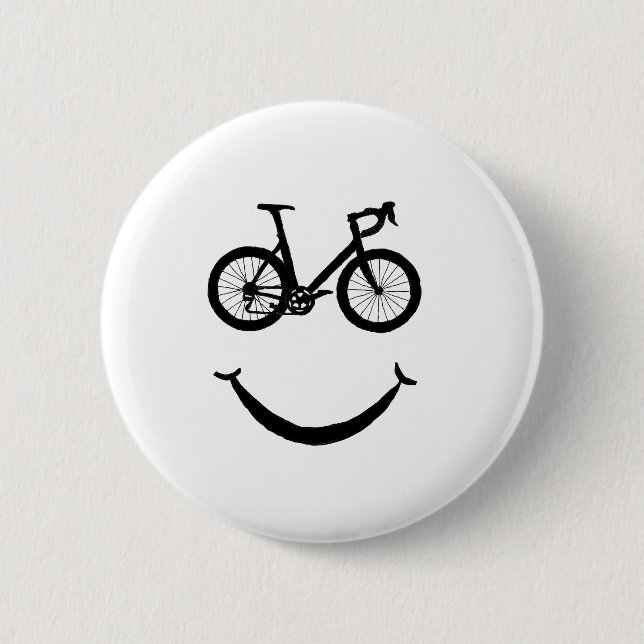 Bike Art Riding Bicycle Clipart Biking Clip Art Button (Front)